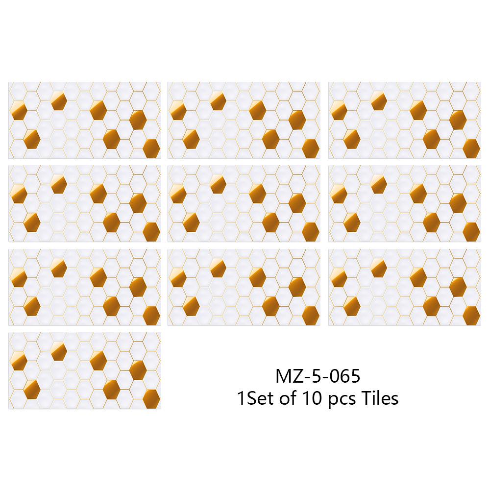 10Pcs15cmX30cm DIY Мраморные наклейки на стену Имитация кирпича Украшение спальни Водонепроницаемая самоклеящаяся плитка Обои Декор кухонного шкафа