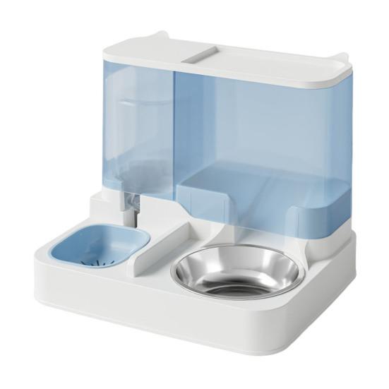 Automatic Cat Feeder 2-in-1 Pet Food Feeder And Water Dispenser with Stainless Steel Bowl for Small Medium Cats And Dogs