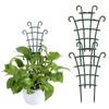 2Pcs Mini Garden Growing Plant Climbing Shelf Trellis Vegetables Flowers Support Plant Pot Frame Garden Decorative Plant Cages