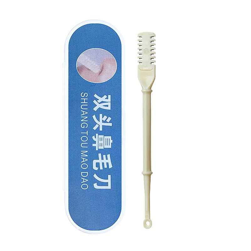 1/2/3/4 шт. моющийся триммер для волос с двойной головкой, триммер для волос в носу, ложка для ушей, вращающийся на 360° нож для волос в носу, триммер из нержавеющей стали