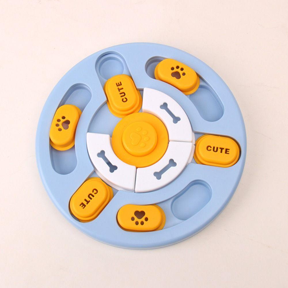 Interactive Dog Puzzle Toy Rotating Pet Leakage Tray Funny Pet Slow Food Bowl  Sniffing Hiding Food