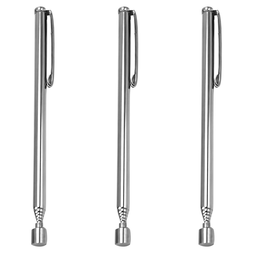 Телескопическая магнитная ручка-магнит 1/3/5/10 шт. Магнитный инструмент для захвата с карманным зажимом Металлический выдвижной магнитный стержень Инструменты для захвата