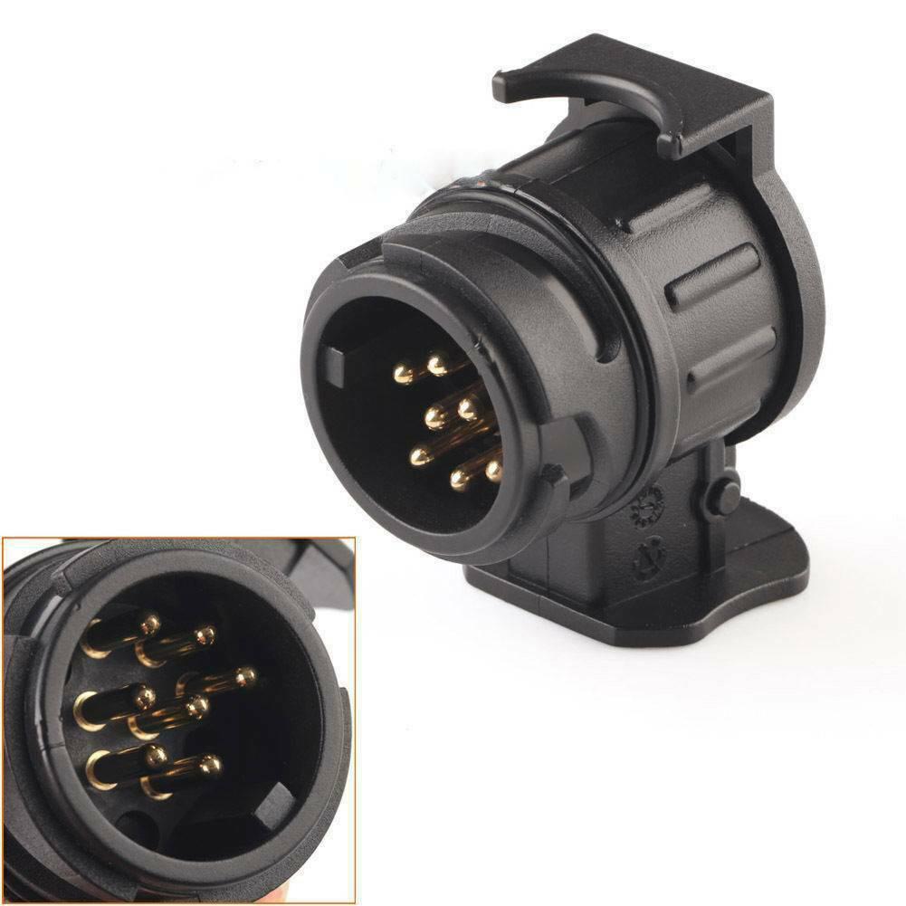 Durable 13 To 7 Pin Plug Adapter Trailer Connector 12V Towbar Towing Waterproof Plugs Socket Adapter Protect