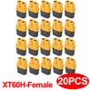 1-20PCS XT60H Female Male Plug Adapter XT60 Wire Cable Connectors Power Plugs with Sheath for Lipo Battery RC Planes Car Charger