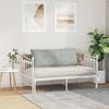 Back Cushion Light Grey 120 x 50 cm Cord Fabric