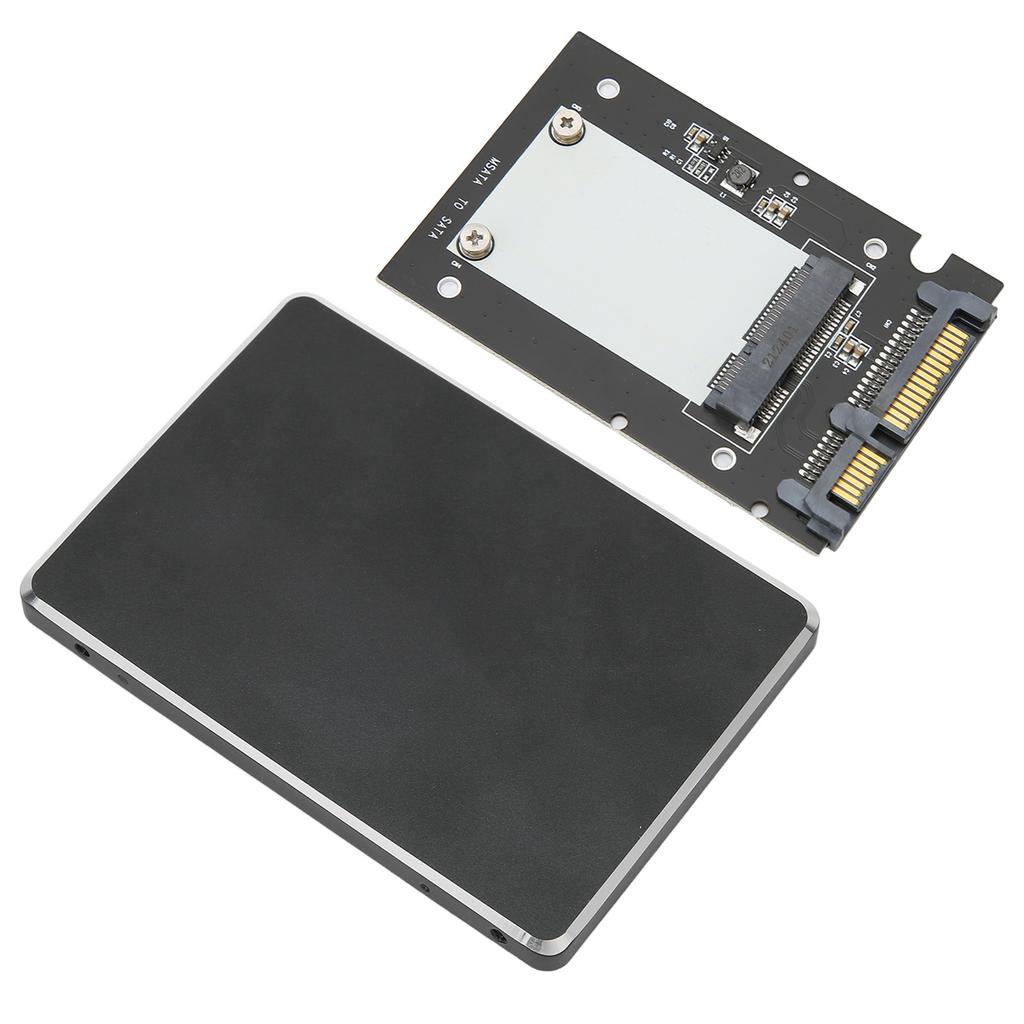 Корпус для SSD MSATA на SATA III 2,5 дюйма, полностью из алюминиевого сплава, Plug and Play, адаптер для SSD, коробка-адаптер для твердотельного накопителя