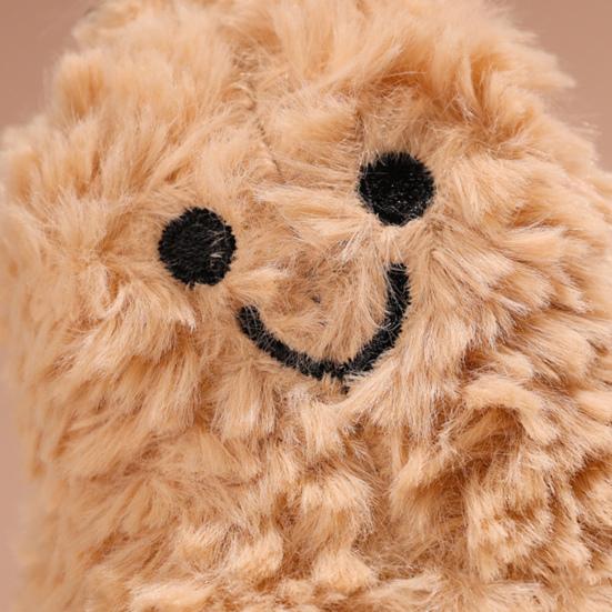 Yousheng Peanut Plush Подвеска 17 см Милая интерактивная игрушка карманного размера Плюшевый брелок для ключей Украшение гостиной Подарок на день рождения для девочек и мальчиков