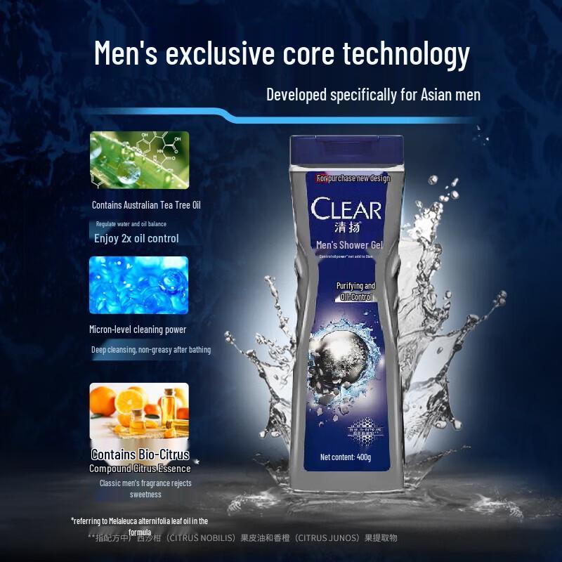 Гель для душа для мужчин Clear Deep Cleanse Oil Control
