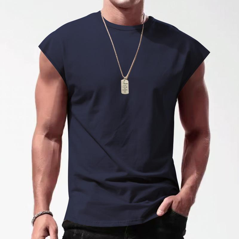 Summer Men's Mesh Gym Vest Quick Dry Loose Fitness Exercise Wide Shoulder Sports Sleeveless Shirt Bodybuilding Tank Top