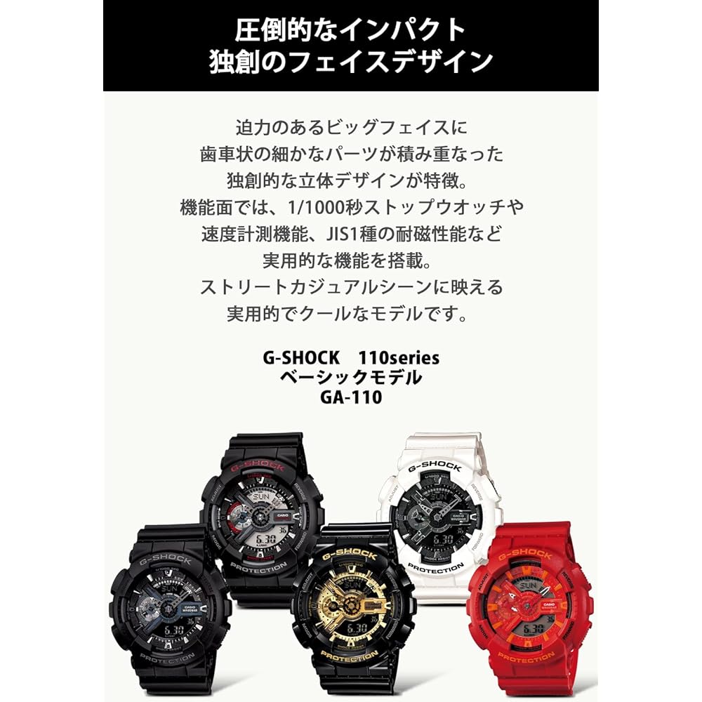 Casio G-Shock GA-110GW-7AJF Men's Watch White Analog-Digital Waterproof Shock Resistant
