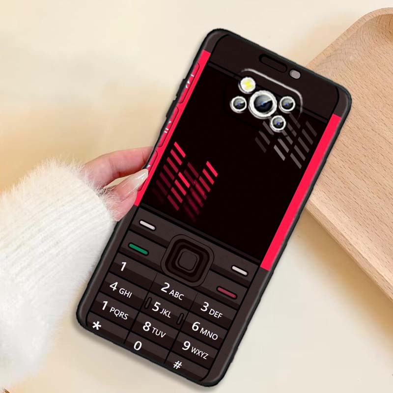 Роскошный винтажный узор телефона Чехол для телефона Для Xiaomi Mi Poco F3 F4 F5 F6 X3 X4 X5 X6 X7 M3 M4 M5 M6 M7 GT Pro 5G Черный