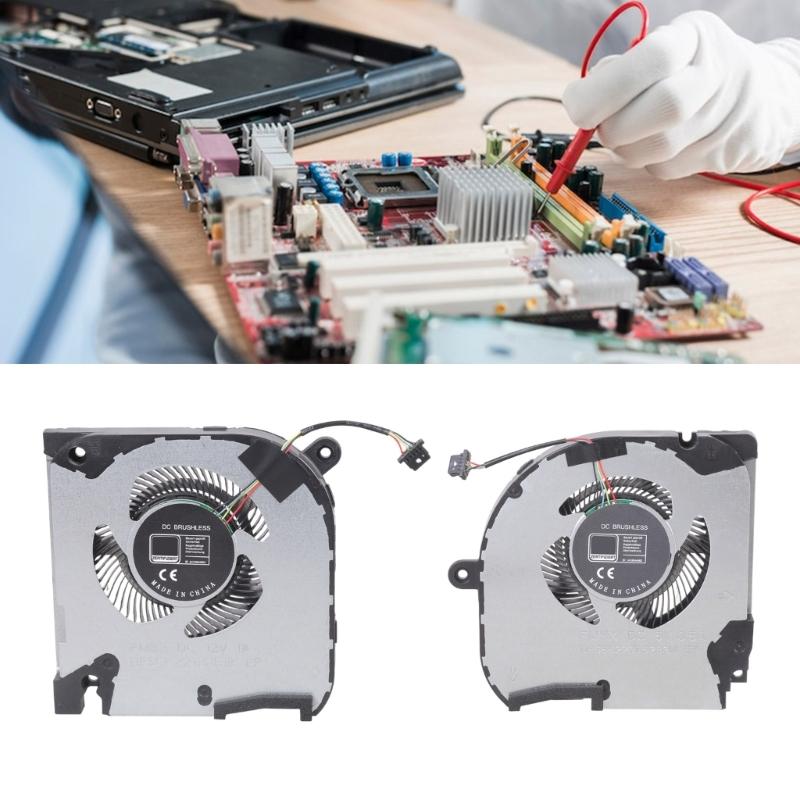Вентилятор CPU GPU для ноутбуков Охлаждающий вентилятор DC5V 4Pin 4 провода Охладители для ноутбуков G7 7500 Запчасть
