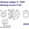 10pcs 12mm 2A 36V Momentary Waterproof Stainless Steel Push Button Switch (High Head) - RIpj