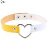 Женский панк колье-чокер из искусственной кожи с сердечком, ювелирное украшение, шарм, подарок AVE