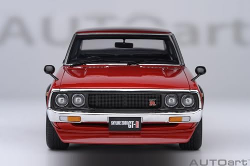 AUTOart 1/18 Nissan Skyline 2000GT-R (KPGC110) Tuned Version Red Finished Product 77468