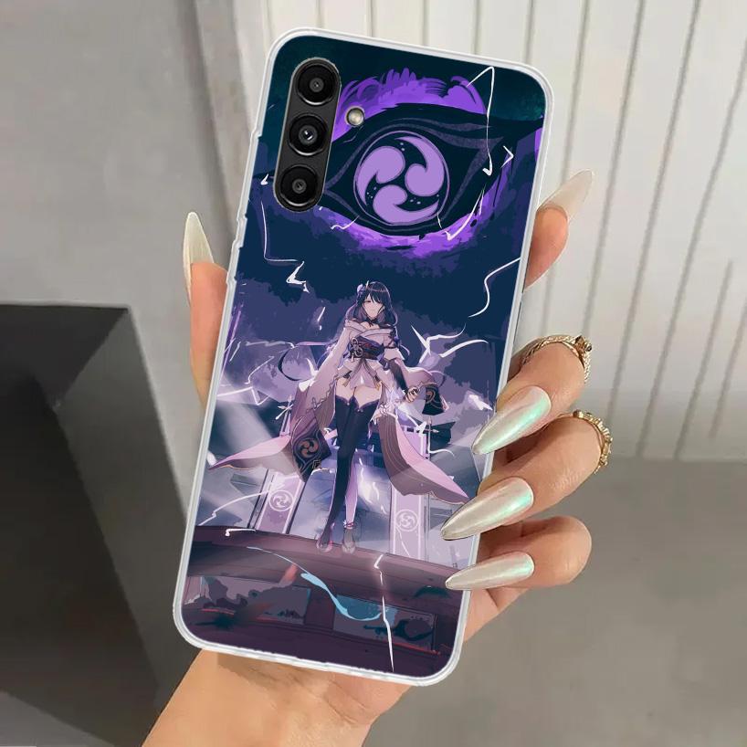 Чехол для телефона Raiden Shogun Genshin Impact для Samsung Galaxy A17 A16 A37 A26 A36 A57 A56 A15 A25 A35 A55 A14 A24 A34 A54 A13 A23 A