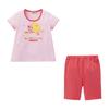 MIKIHOUSE HOT BISCUITS Short Sleeve Loungewear Set for Boys and Product Girls, Pink, 90cm, Code 72-7302-681