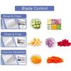 Multifunctional Vegetable Slicer 30 Different Cuts Kitchen Mandoline Potato Press Handheld Foldable Gray