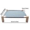 Wooden Frame Camp Bed Portable Cooling Bed Lazy Mat Pet Hammock  For Small Pets