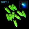 10 Pcs/Set Led Luminous Fishing Bells Alarm Clip Plastic Night Fishing Rod Light