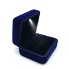 Black Velvet LED Jewelry Ring and Earring Box