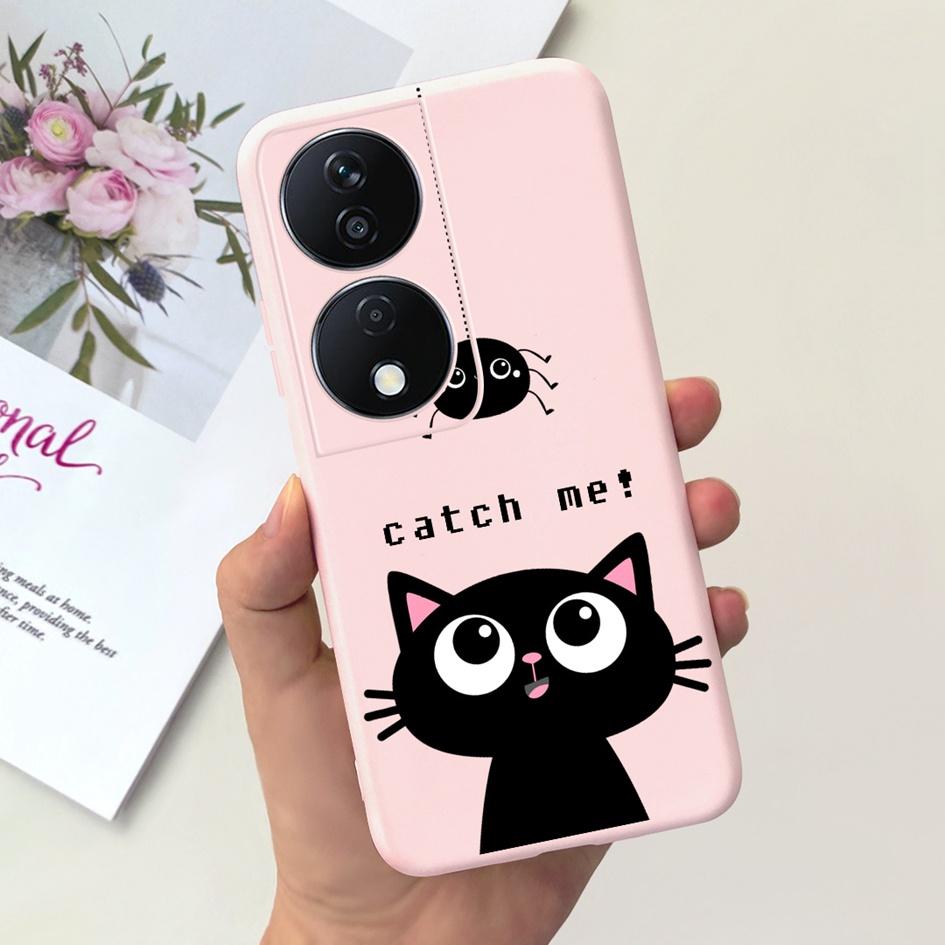 For Honor X7b Case CLK-LX1 CLK-LX2 CLK-LX3 Protective Cover Cute Astronaut Daisy Soft Silicone Funda For HonorX7b X 7B 5G Bumper