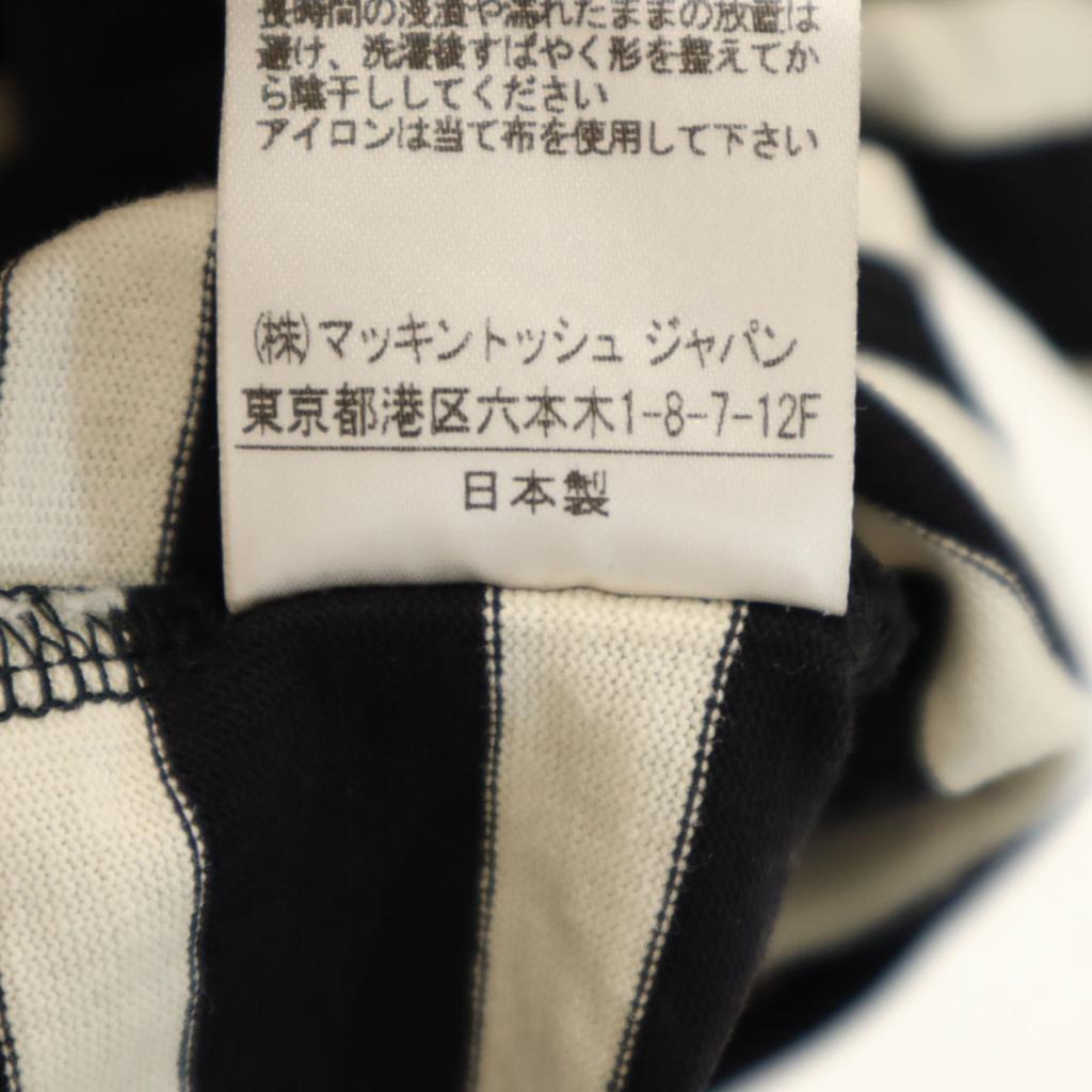 Traditional Weatherwear Made In Japan Border Pattern Short Sleeve Basque Shirt Women Used