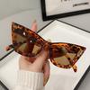 UV400 Leopard Print Eyewear Big Frame Wide Legs Sun Glasses Fashion Cat Eye Sunglasses  Travel