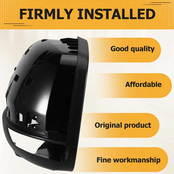 1 Pair Rearview Mirror Frames for 11-22 Jeep Grand Cherokee WK/Dodge Durango with Puddle Light Hole
