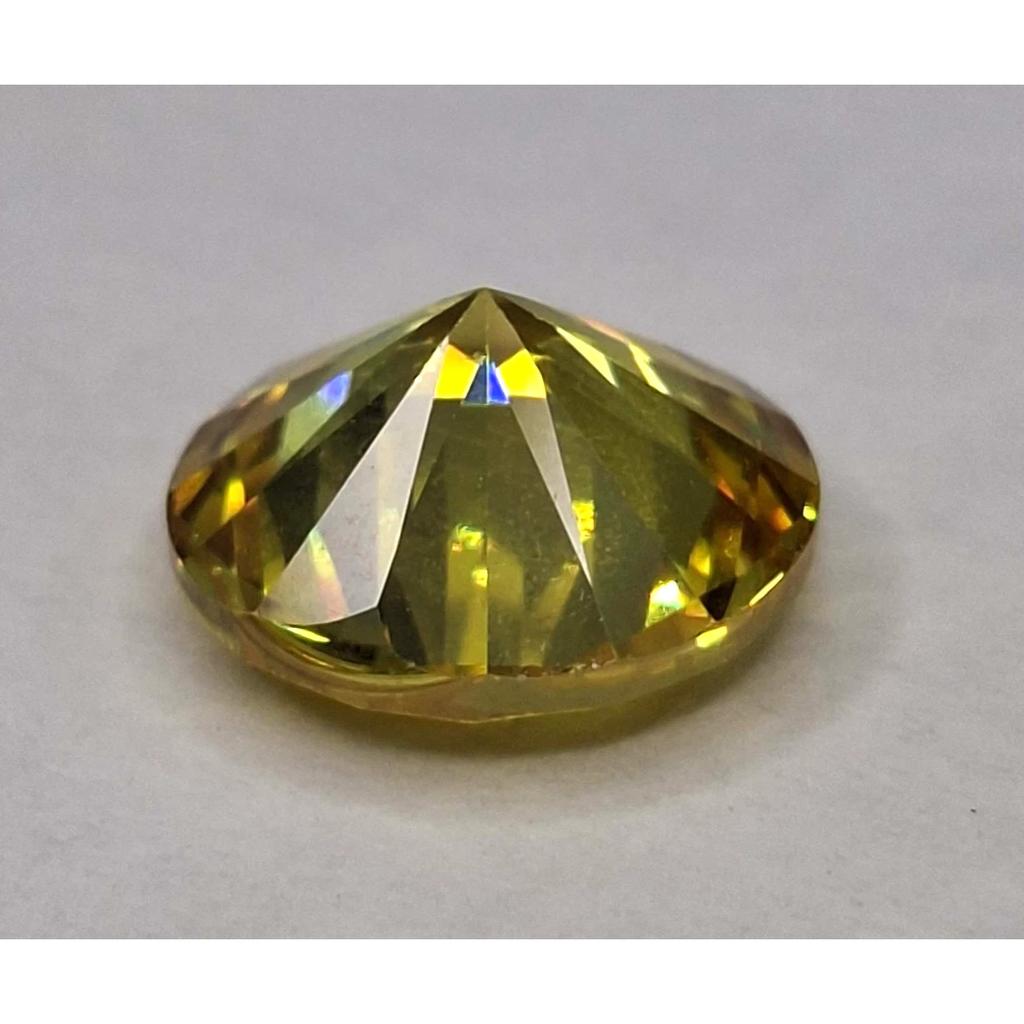 Natural Yellow Zircon Round Cut 6-8 Ct Fabulous Certified Loose Gemstone