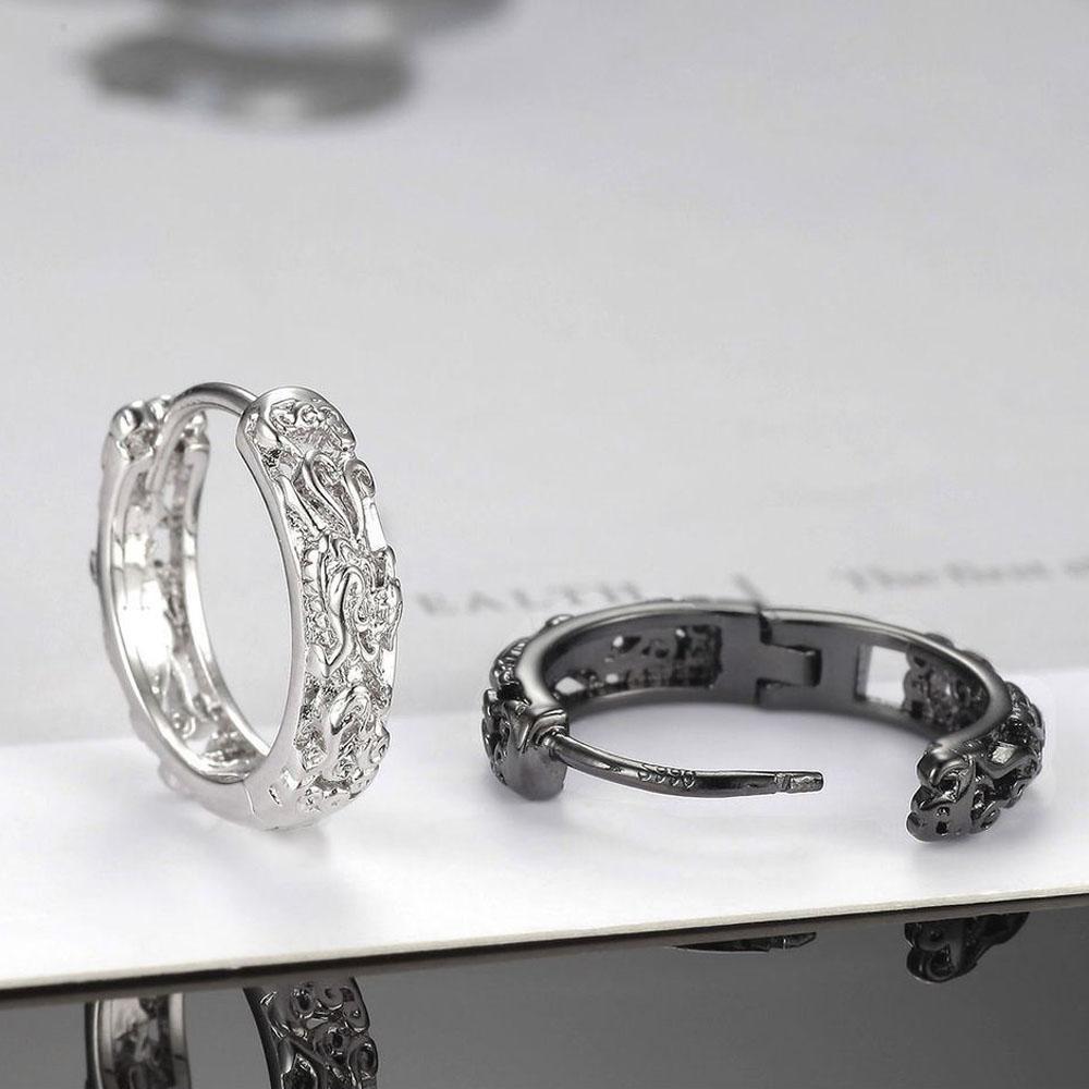 Высокое качество рок-ролл хип-хоп тигр резные серьги-гвоздики серьги-гвоздики ювелирные изделия в стиле панк мужские серьги-кольца