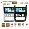 Android Радио Автомобильный Мультимедиа Авторадио 2 Din Для Renault Logan 1 Sandero Dacia Duster 2009 - 2015 Мультимедиа GPS Навигация 1+16 ГБ