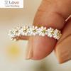 Stylish Little Daisy Ring Women Aesthetic Lady Exquisite Wedding Party Accessories Trendy Delicate Gift Statement Jewelry