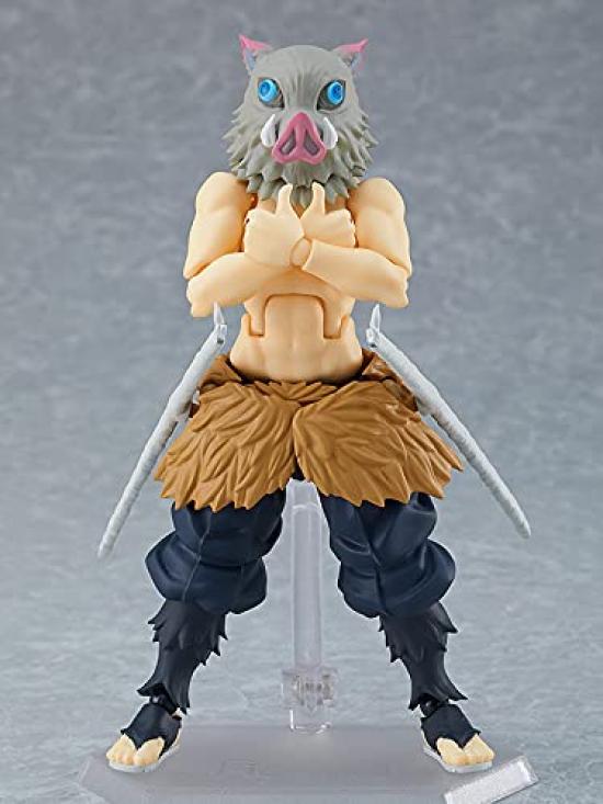 Max Factory Figma Demon Kimetsu no Yaiba Inosuke Tsukihira Раскрашенная подвижная фигурка Slayer Regular Edition Немасштабируемая АБС и ПВХ