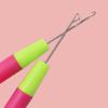5pcs/set Metal Crochet Hook Needle Knitting Micro Hook Needle Dreadlock Crochet Needle  Twist Hair