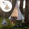 Lightweight Foldable Butterfly Swing Hammock - Strong Load-Bearing, Ideal for Outdoor, Garden, Camping, Mountain, Forest - White, Leisure Hanging Tent