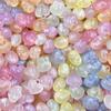 30pcs Acrylic Jelly Color Candy Peach Heart Acrylic Candy Loose Beads DIY Jewelry Accessories 17.5*17.5mm Jelly Color for Bracelet Earring Making