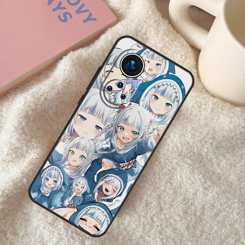 Аниме Hololive Gawr Gura Чехол для Honor X9c X8a X8b X9b X9a X8 X9 50 70 90 Lite Honor 200 Lite Magic 5 6 7 Pro Coque