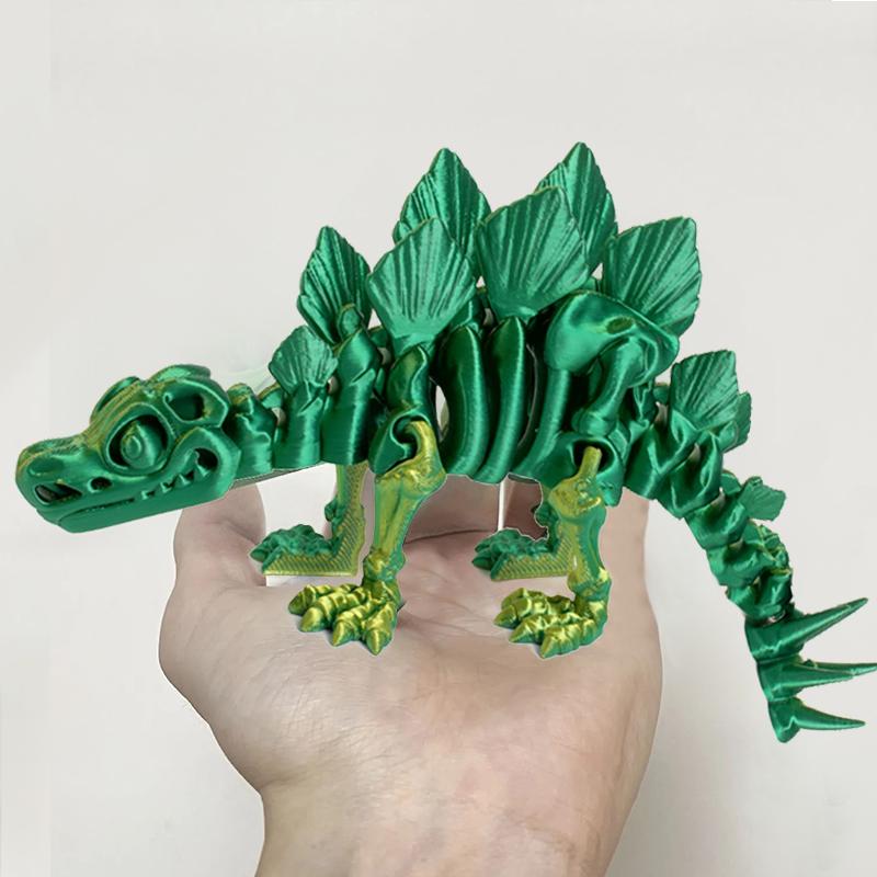 Напечатанный на 3D принтере Магический Дракон Динозавр Подвижные Суставы Игрушка-Непоседа Вращающийся Сочлененный Настольный Орнамент Игрушка для Взрослых и Детей Поделка Подарок на День Рождения