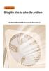 Ultra Quiet USB Rechargeable Mini Desk Fan for Office, Dorm, or Bedroom