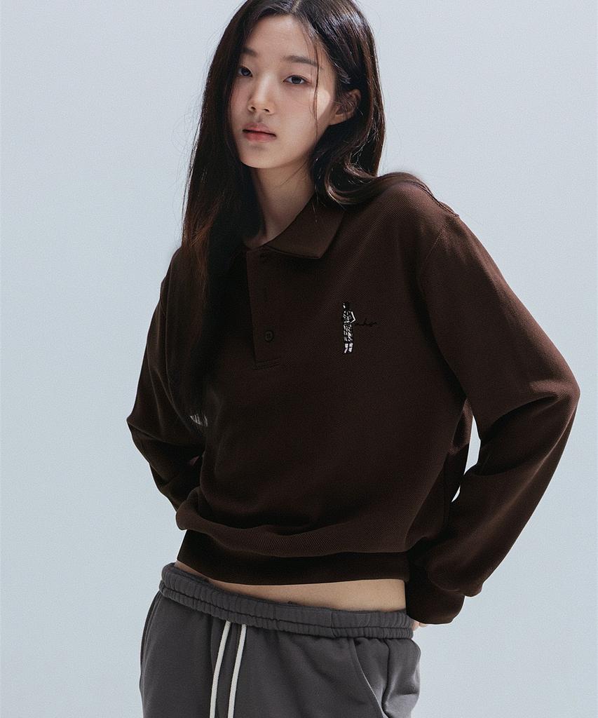 ANNEHEARTS Свитшот Color Block Pk_Коричневый