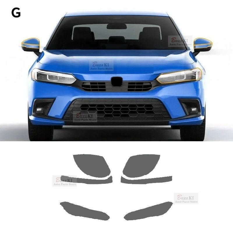For Honda Civic Sedan -2024 Headlight Rearview TPU Paint Protection Film Anti-scratch Resistant Clear PPF Car Accessories