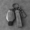 CSB1 New 3 Buttons for Mercedes Benz A B C E S G Class W204 W205 W212 W213 GLC GLA CLA Carbon Fiber Car Key Case Cover Shell Keychain