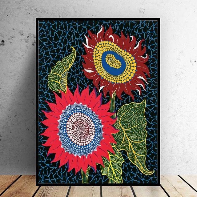 Яёи Кусама Фиолетовая тыква Холст Искусство Печать Картина маслом на холсте Настенная живопись Домашний офис Спальня Украшение Настенные картины Без рамки