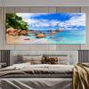 Natural Tropical Sea Beach Canvas Painting Palm Tree Seascape Posters And Prints Wall Art Pictures Living Room Home Decoration