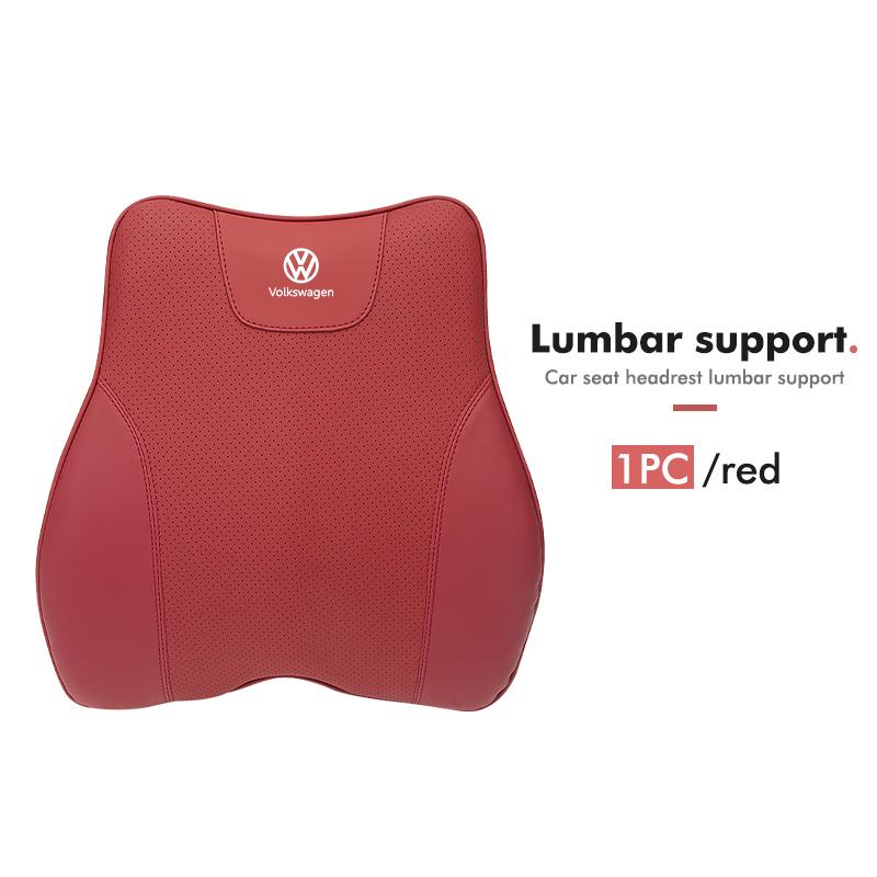 BIG1 Car Headrest Waist Triangle Pillow Memory Foam Cushion Support For Volkswagen VW Polo Jetta Sagitar Magotan Passat B5 B6 B7 CC
