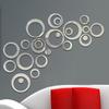 DIY 3D Mirror Circle Wall Stickers for Home Decoration