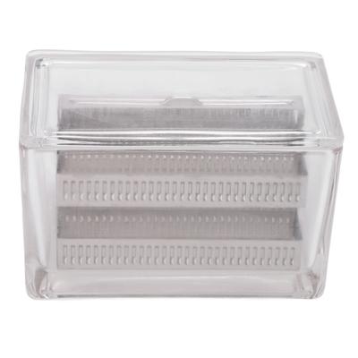 Стеклянная банка для окрашивания с крышкой, прозрачный контейнер для окрашивания предметных стекол с образцами животных и растений