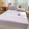 Мягкая хлопковая простыня с резинками, однотонные нескользящие наматрасники, простыня для двуспальной кровати размера «king-size» 140/160/200
