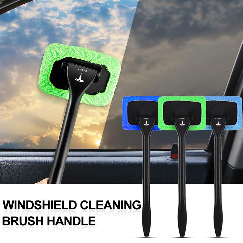 1Pcs Car Window Cleaner Brush Kit Windshield Cleaning Wash Tool For Tesla Model 3 Model X S 2016-2023 Model Y Decals TM3 TMX